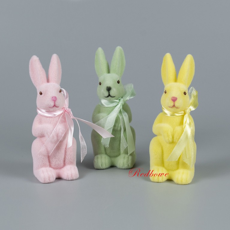 Заяц с бантиком 14см арт.722