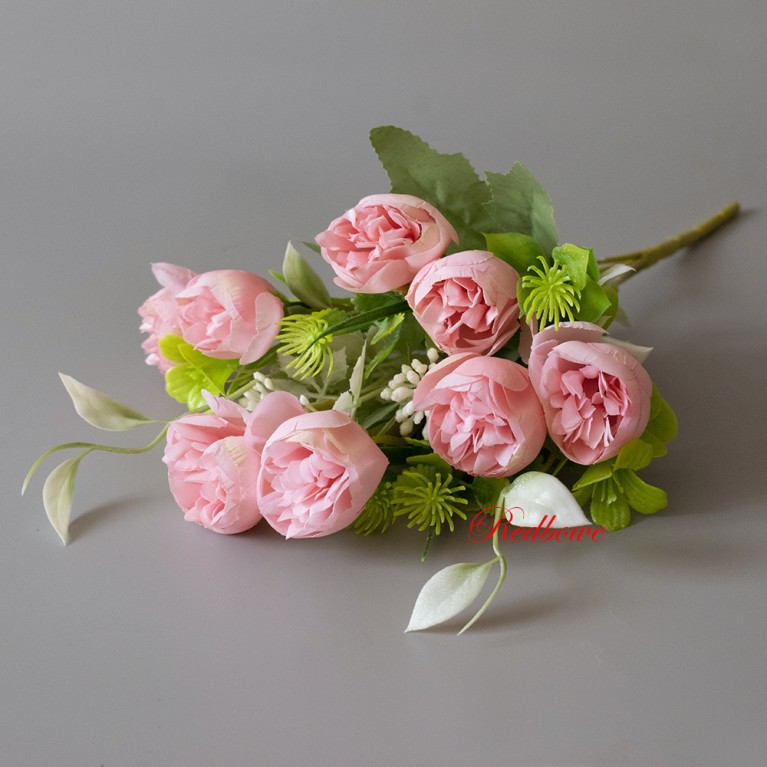 Пионовидные мини розы розовые Б454