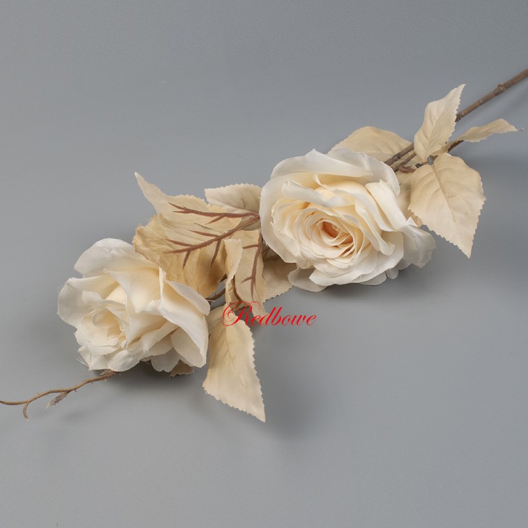 Роза кремовая ветки Б559