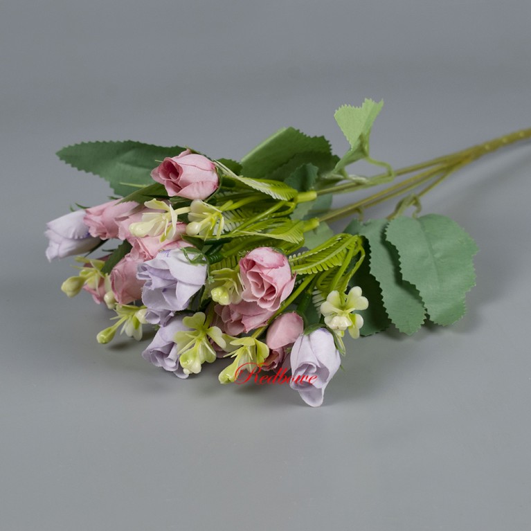 Розы мини розового и сиреневого цветов Б597