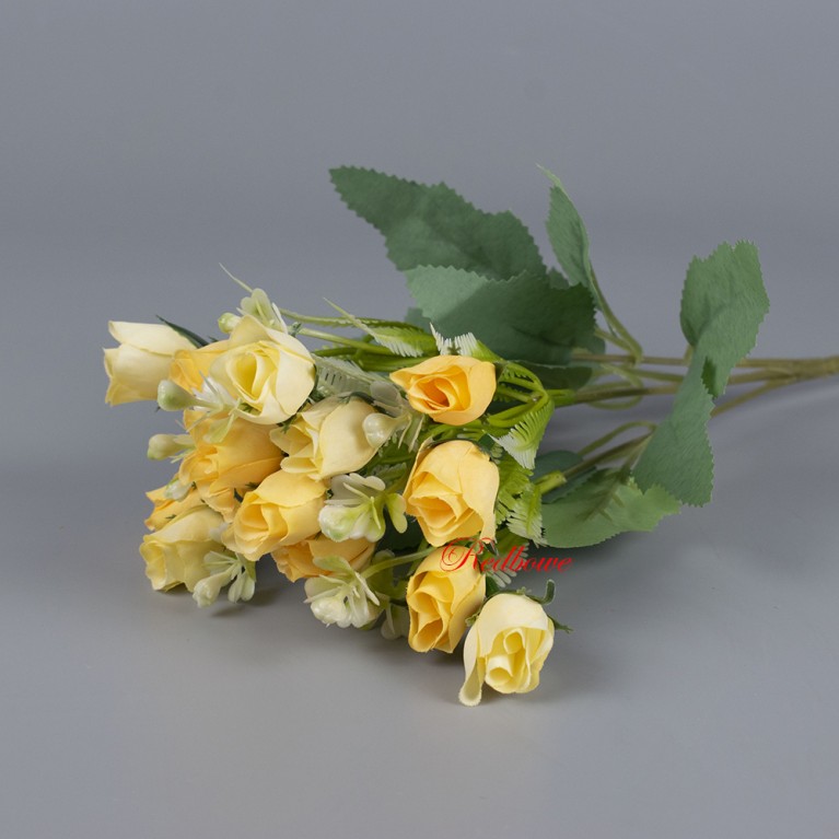 Розы мини желтые Б597