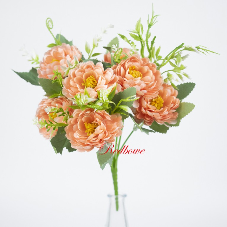 Букет персиково-розывых цветов Б461