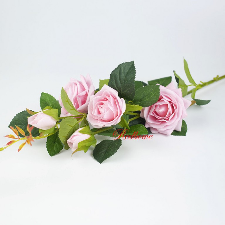 Ветка розы розовая Б537