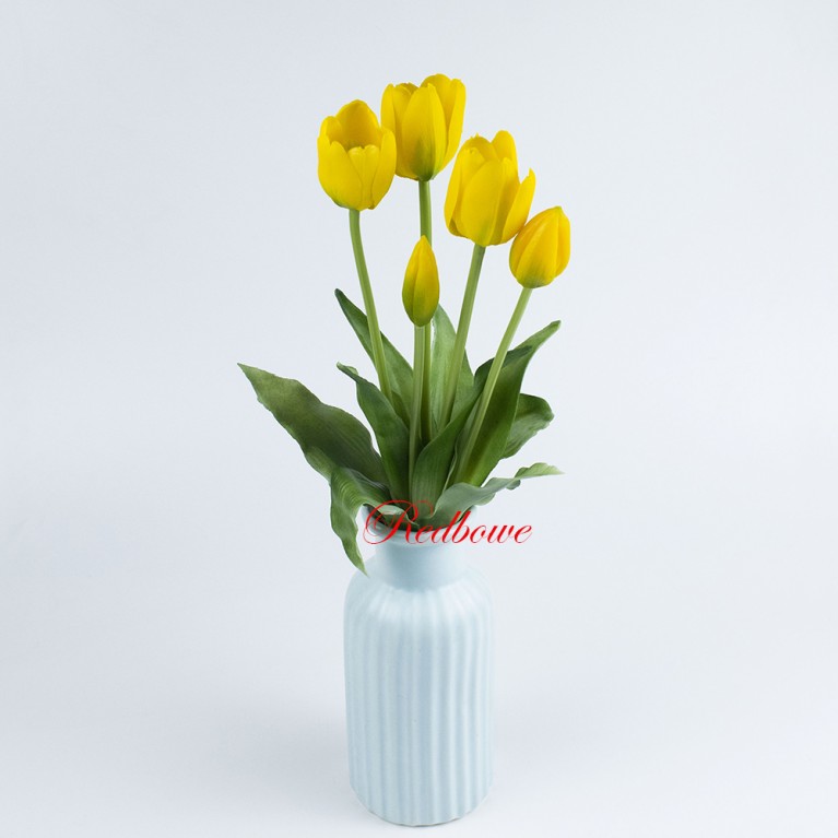Тюльпаны желтые (латекс) 5шт П618