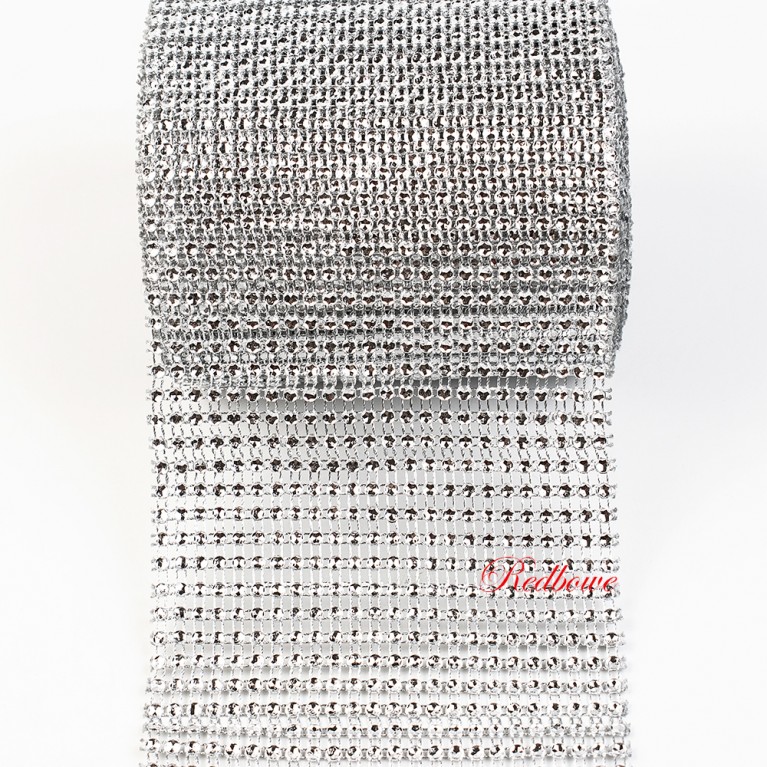 Лента Стразы (имитация) серебряные Р18