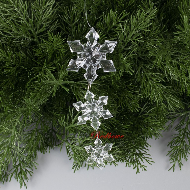 Подвеска Снежинка тройная 16см арт. 805 Подвеска Снежинка тройная 16см арт. 805