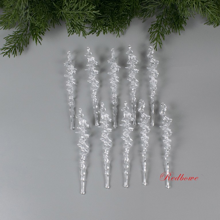 Подвеска "Сосульки" 13см набор 10шт арт.806