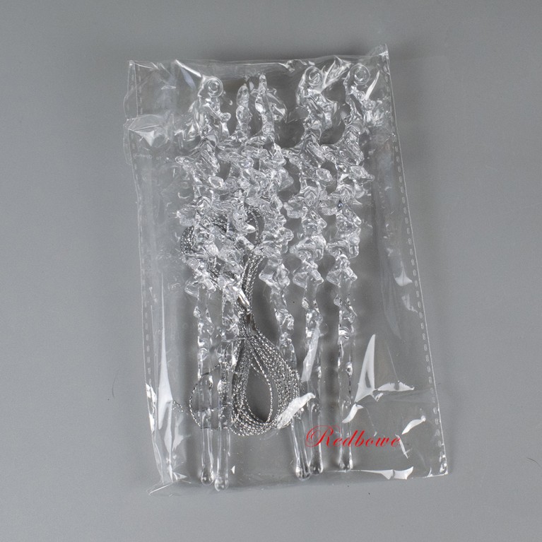 Подвеска "Сосульки" 16см набор 6шт арт.809 Подвеска "Сосульки" 16см набор 6шт арт.809