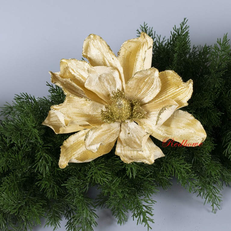 Магнолия золотистая на прищепке Г199