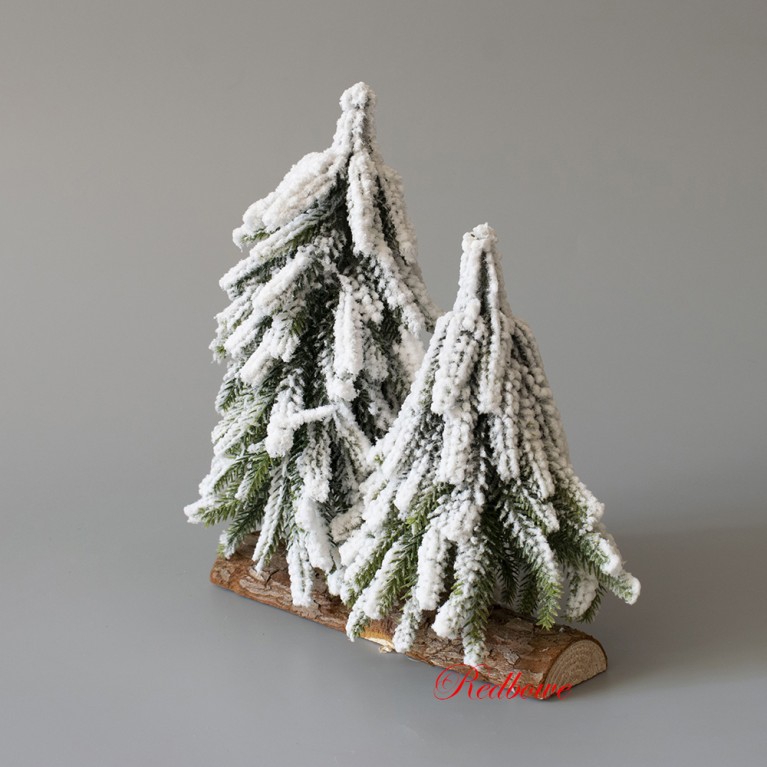 Елка двойная заснеженная с подсветкой 25см арт.650 Елка двойная заснеженная с подсветкой 25см арт.650