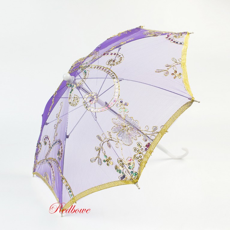 Зонт декоративный фиолетовый арт.544