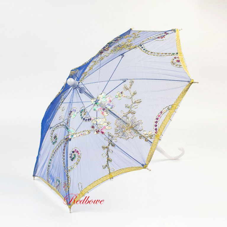 Зонт декоративный синий арт.544
