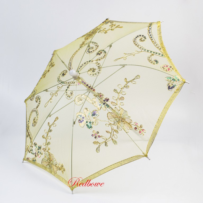 Зонт декоративный желтый арт.544