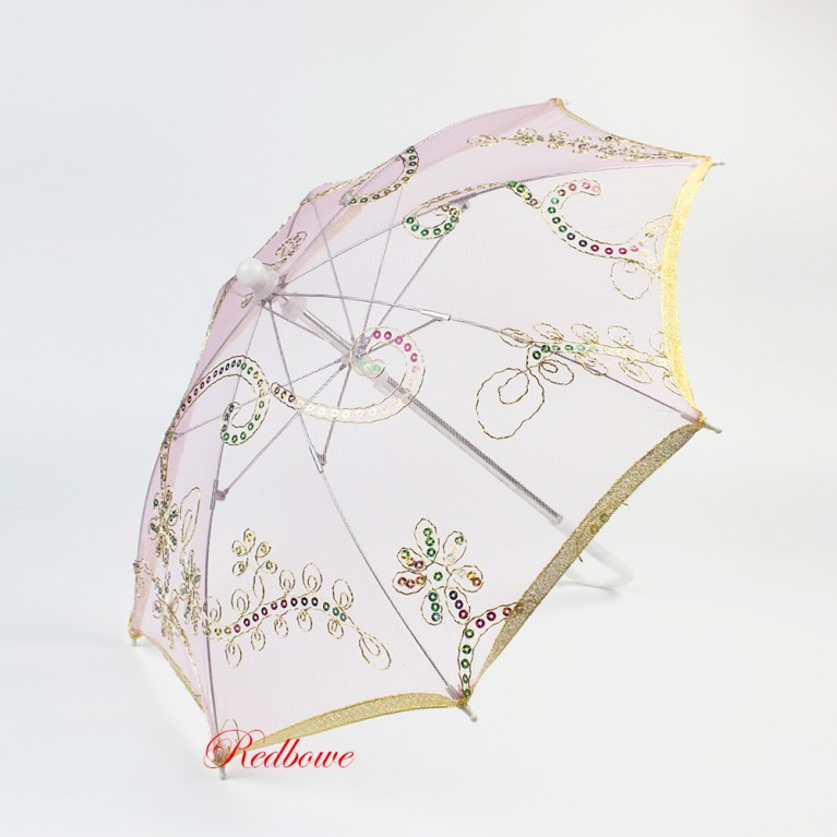 Зонт декоративный розовый арт.544