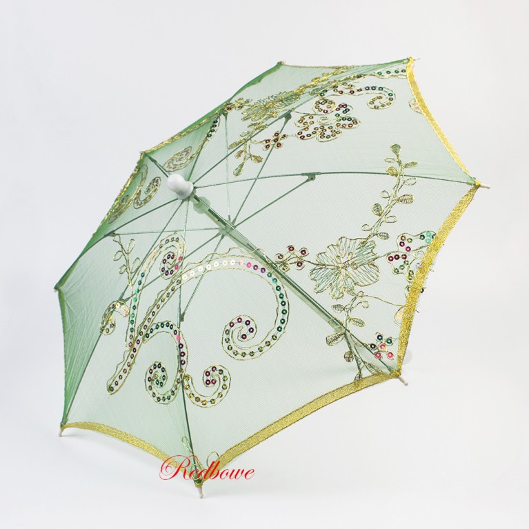 Зонт декоративный зеленый арт.544